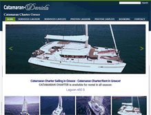 Tablet Screenshot of catamaran-daniela.com